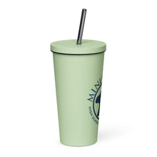 Load image into Gallery viewer, Insulated tumbler with a straw