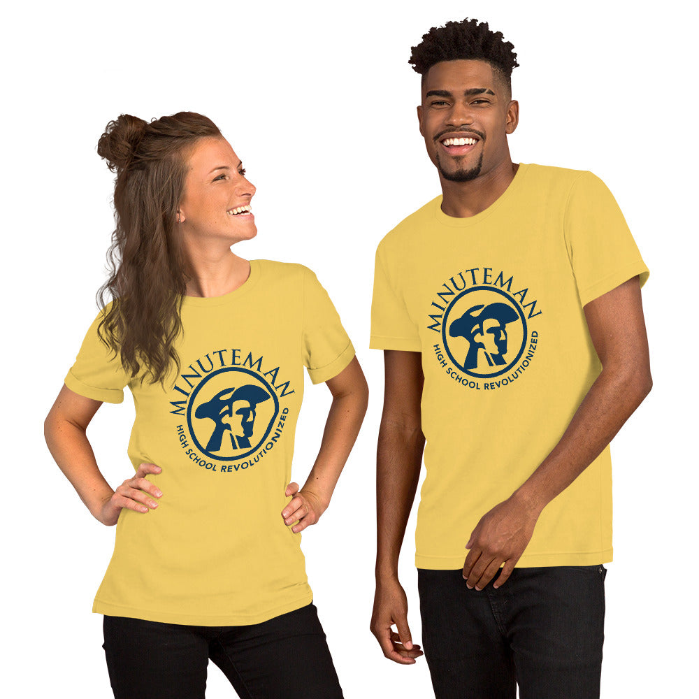 Unisex short-sleeve yellow t-shirt