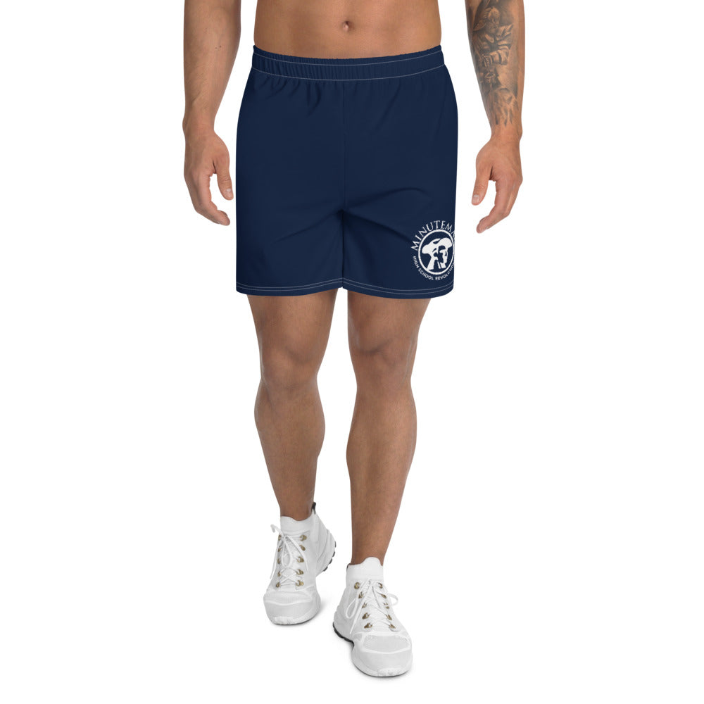 Minuteman Men's Athletic Long Shorts - Round Logo