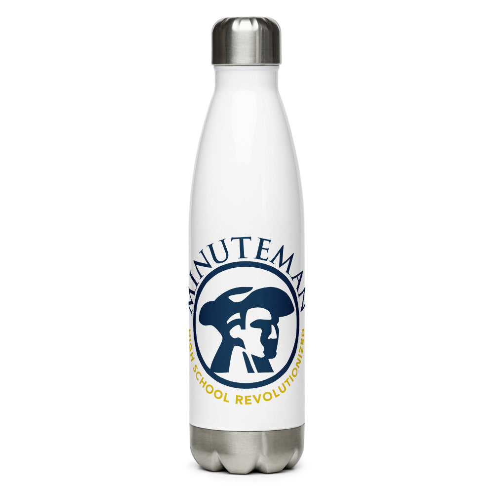 Minuteman Stainless Steel Water Bottle - Round Logo